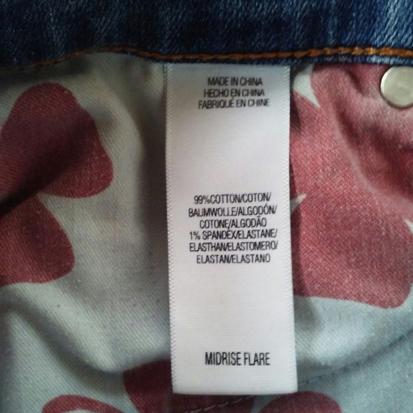 Lucky Brand jeans Size 4/27 Midrise flare Blue - Picture 6 of 8